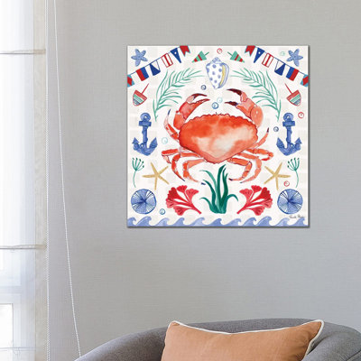 Maritime Delight II 1 Piece Wrapped Canvas Wall Art