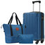 Ensemble de bagage à main de 20 pouces avec roulettes pivotantes, ABS léger et rigide, serrure TSA et sac de voyage extensible
