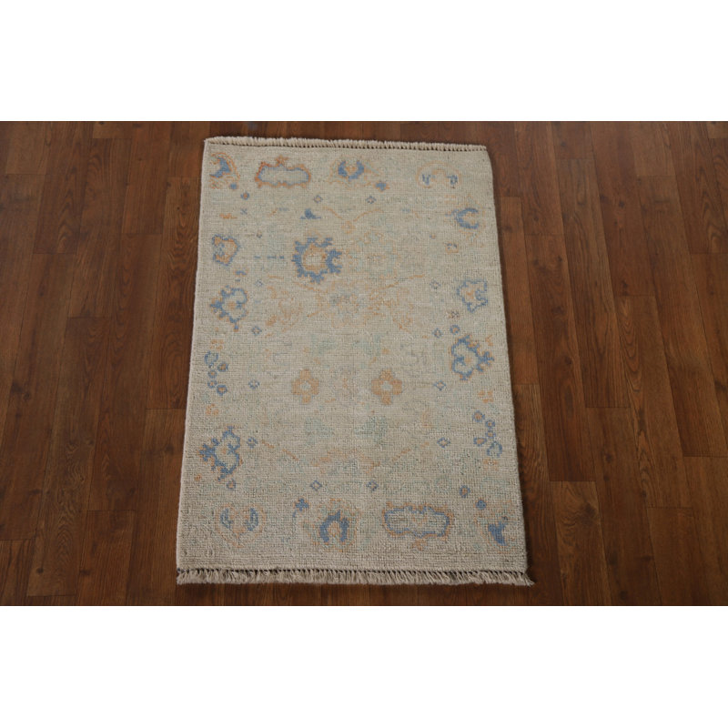 Tapis décoratif teint à la main Oushak 2x3