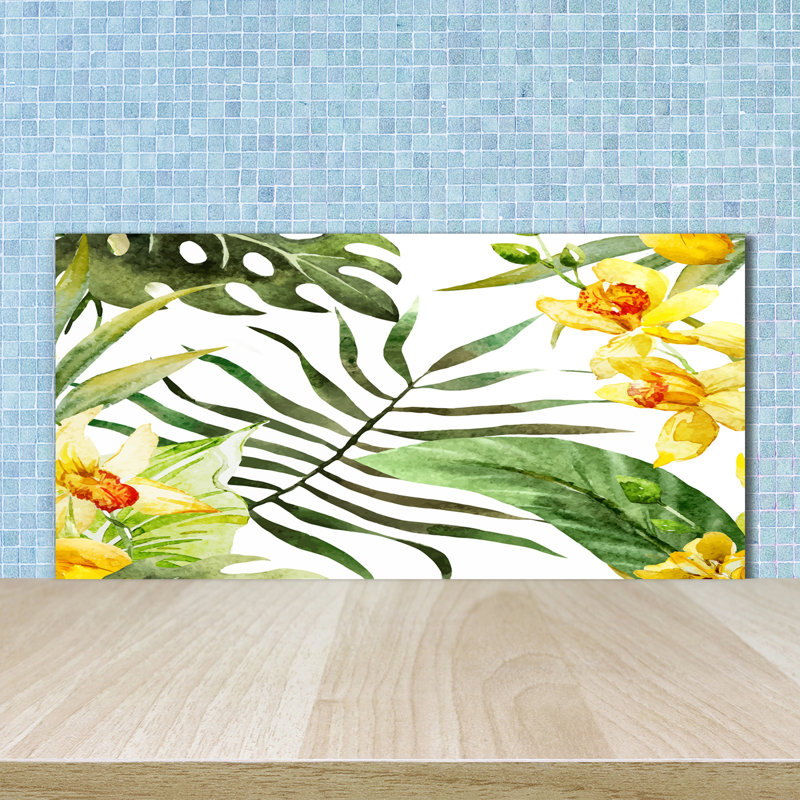 50cm W x 100cm L Glass Peel and Stick Panel