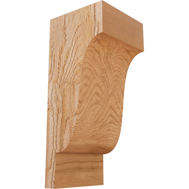 Newport Corbel, H 14 po x l 6 po x P 6 po, Cèdre rouge, Sciage brut