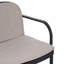 Causeuse d'extérieur pour terrasse, structure en PP noir avec coussin beige-1437992164-1437992171