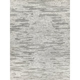 Calibre Abstract Hand-Knotted Wool Silver/Charcoal Area Rug