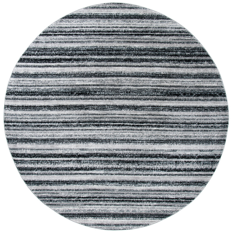Ahkari Performance Abstract Rug, Round 6'7"