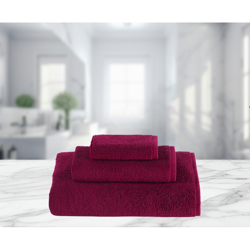  Ensemble de serviettes en coton Lerins, Magenta