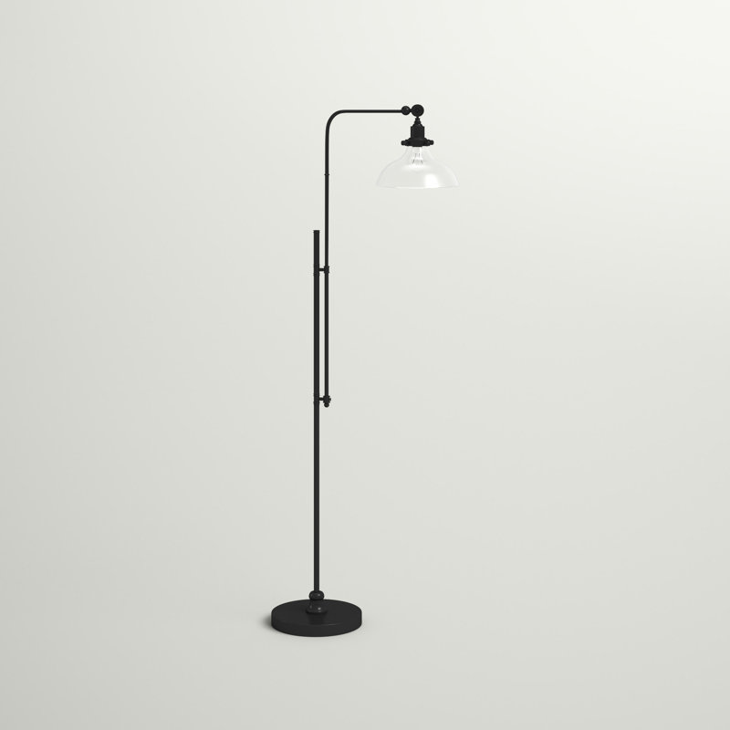 Nico 55.88'' Flat Black Task Floor Lamp