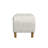 Button Tufted Storage Bench with Cone Wood Legs-129000745