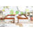 King Size Upholstered  Daybed Frame With Fence And Stairs-121206480-121206477