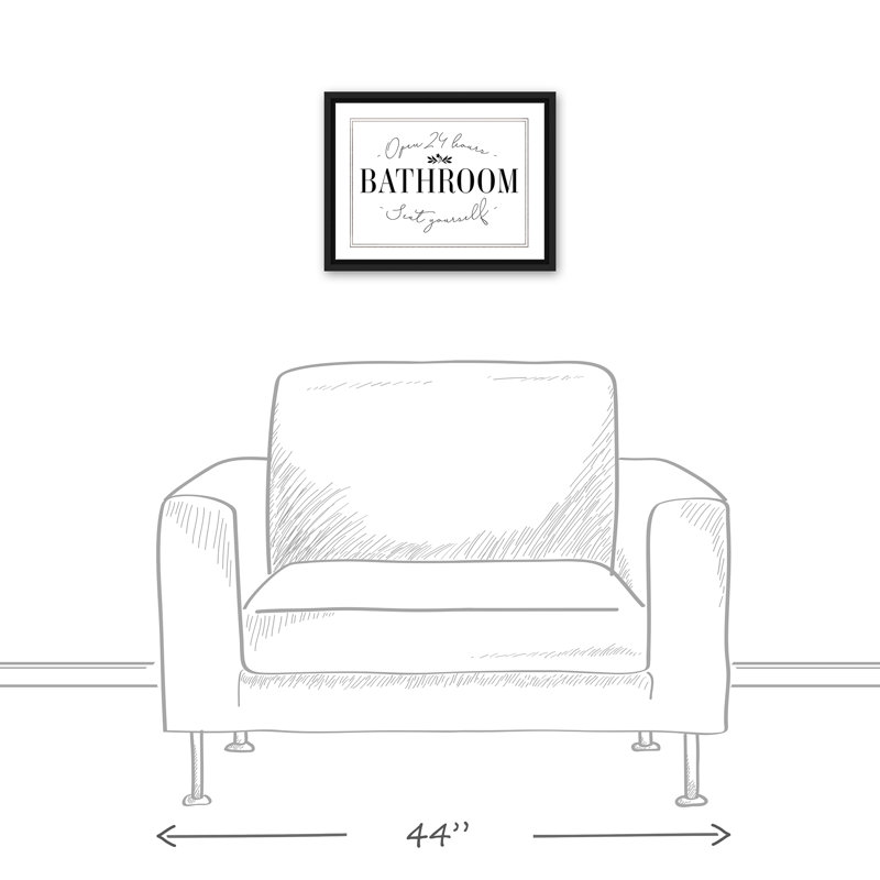 " Seat Yourself ", 13.75" H x 17.75" W x 1.75" D