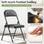 Ensemble 5 pièces de table et chaises pliantes, ensemble de salle à manger pliable peu encombrant avec chaises pliantes rembourrées en PU et table pliante portative