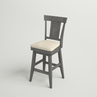 Lumley Swivel Upholstered Linen Counter Stool