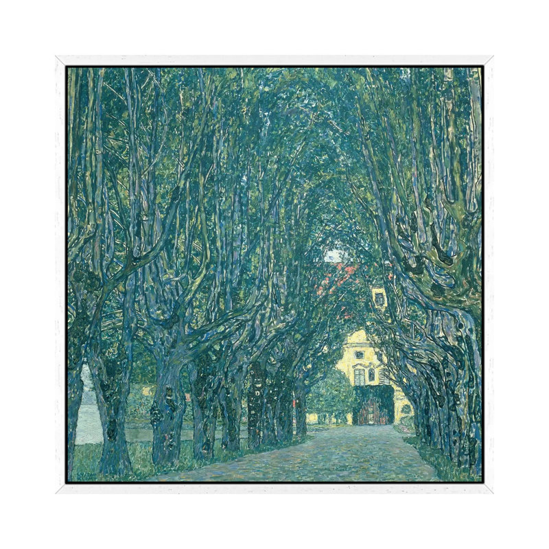 Avenue In The Park Of Schloss Kammer, 1912 by Gustav Klimt - Painting on Canvas, 45.72cm H x 45.72cm W x 3.81cm D