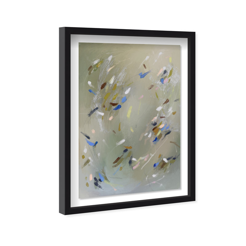 Spontaneous Trace Print by Oliver Gal, 16.5"H x 11.5"W, Black Shadowbox