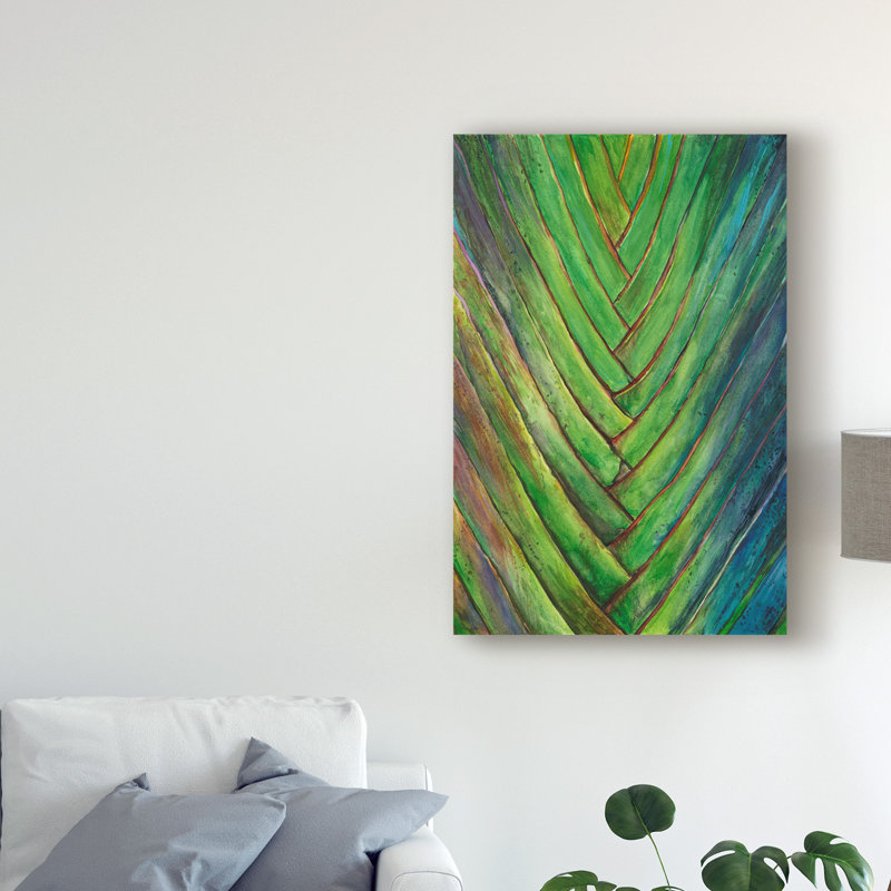 « tropical crop i », reproduction sur toile tendue, H 19 po x l 12 po x P 2 po