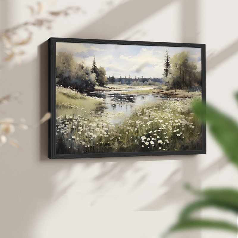 Paysages rétro-DCCCLI-impression encadrée - réaménageable, H 8 po x l 10 po, Noir