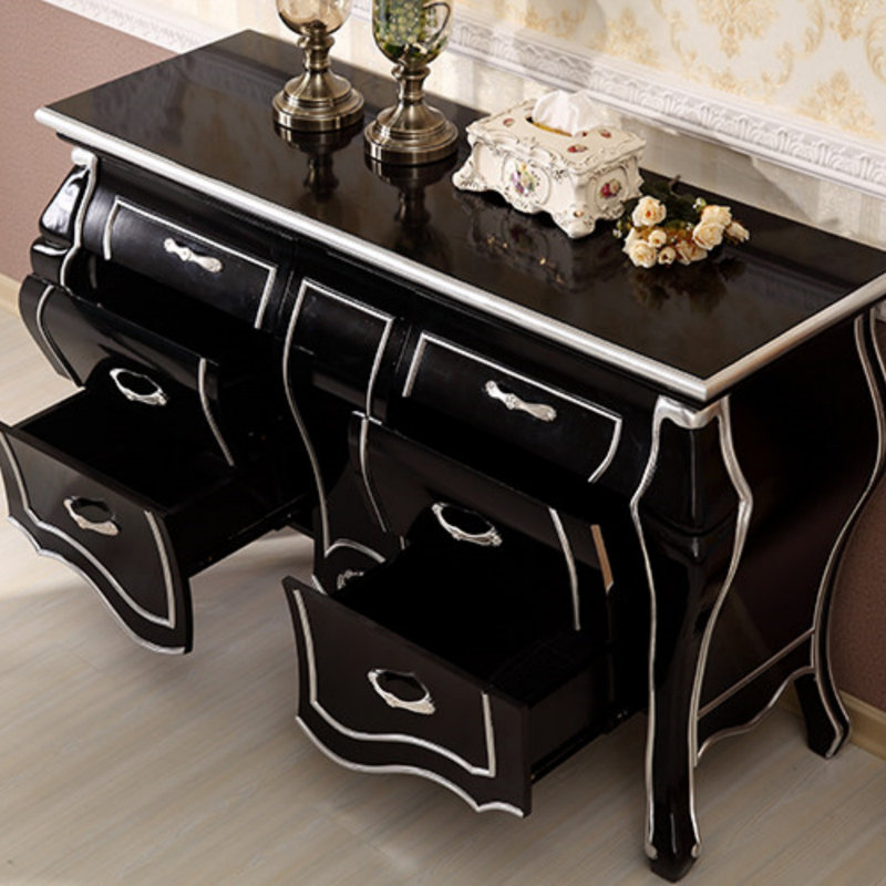 Buffet de style simple, Noir