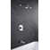 Wedge Single Handle Tub and Shower Faucet with Pressure Balanced Valve