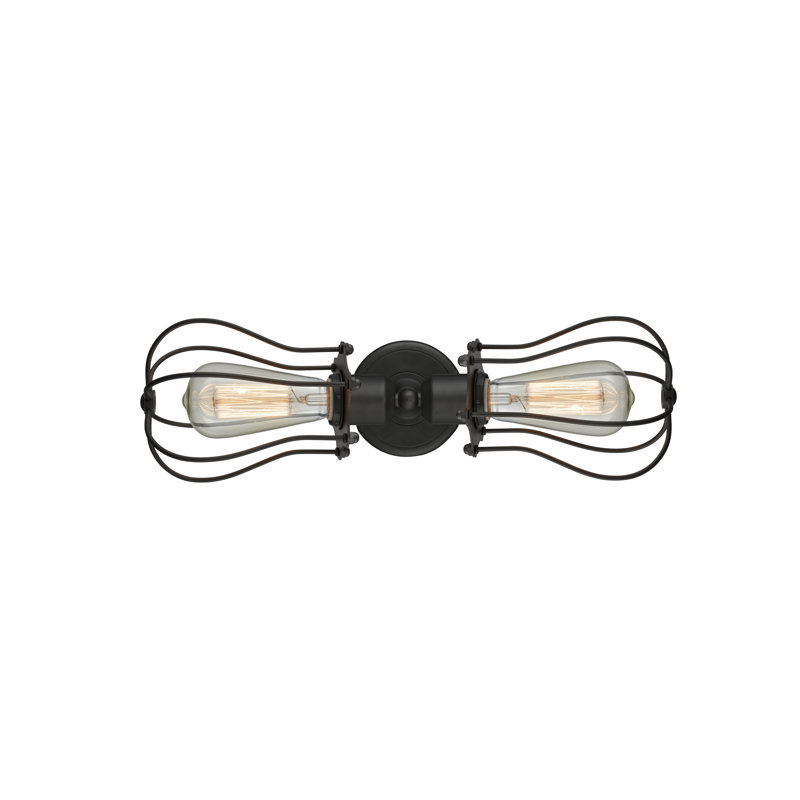 Welles Armed Sconce, Matte Black, Matte Black