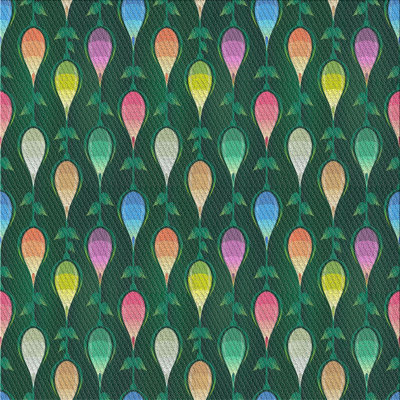 Tapis décoratif vert daleyza