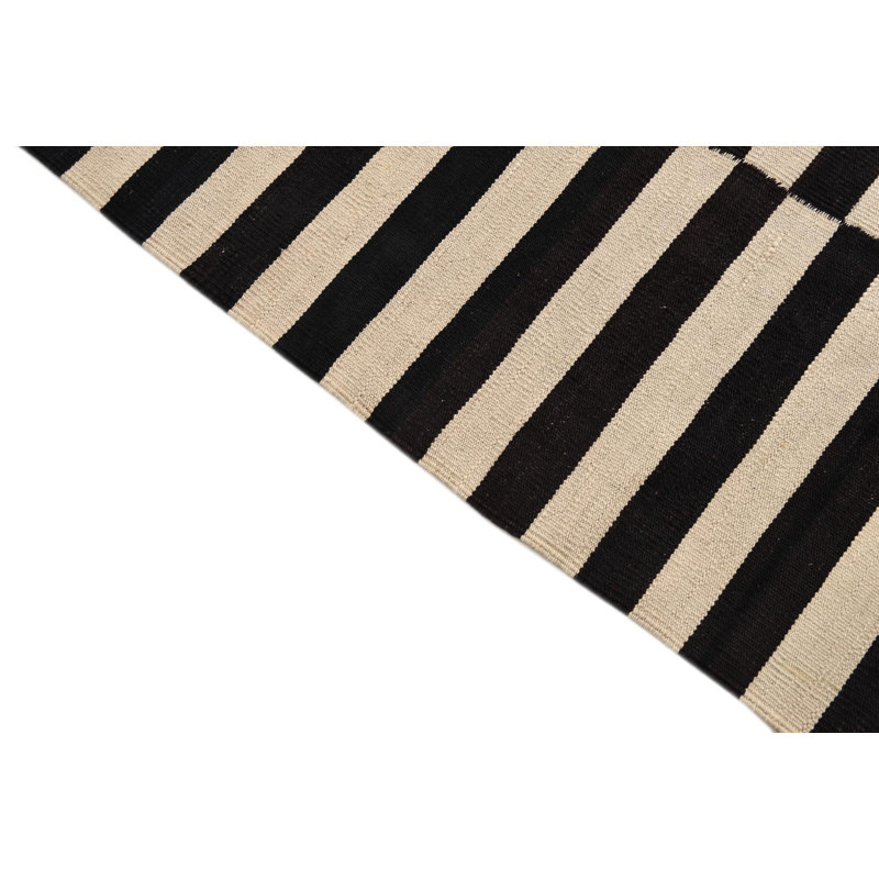 Tapis noir et blanc Orta