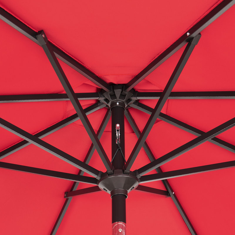  Parasol de marché 9 pi / 11 pi Sunbrella, 9 pi, Rouge jockey