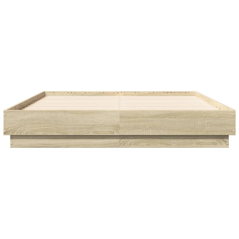 Noar Bed, Sonoma Oak, UK Small Double - DE 120 x 190 cm