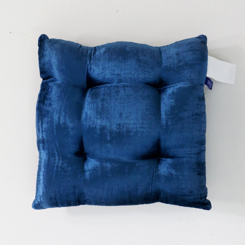 Coussin de sol Amar, 18 po x 18 po, Bleu royal
