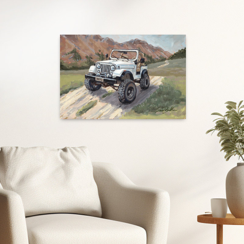 The Road Less Traveled Abstract Contemporary Art, paysage naturel, H 16 po x l 24 po