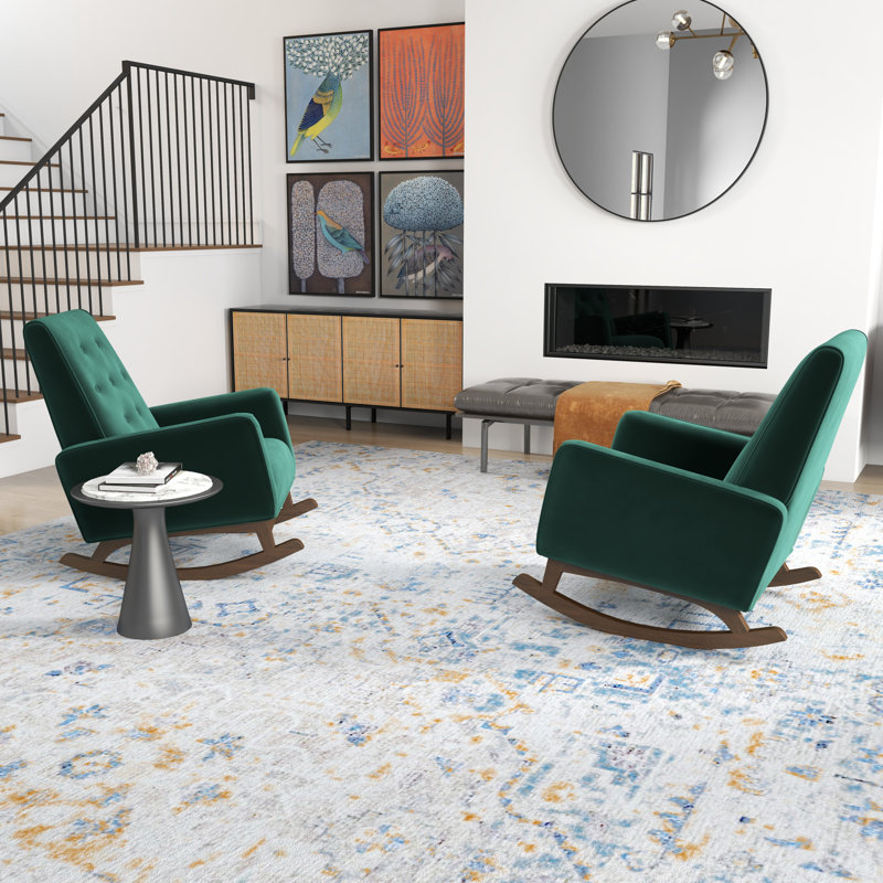 Chaise berçante, Vert