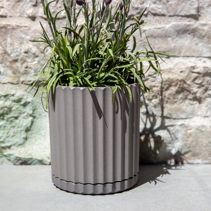 Pot à fleurs 6 "Veradek Demi Series, gris, 1
