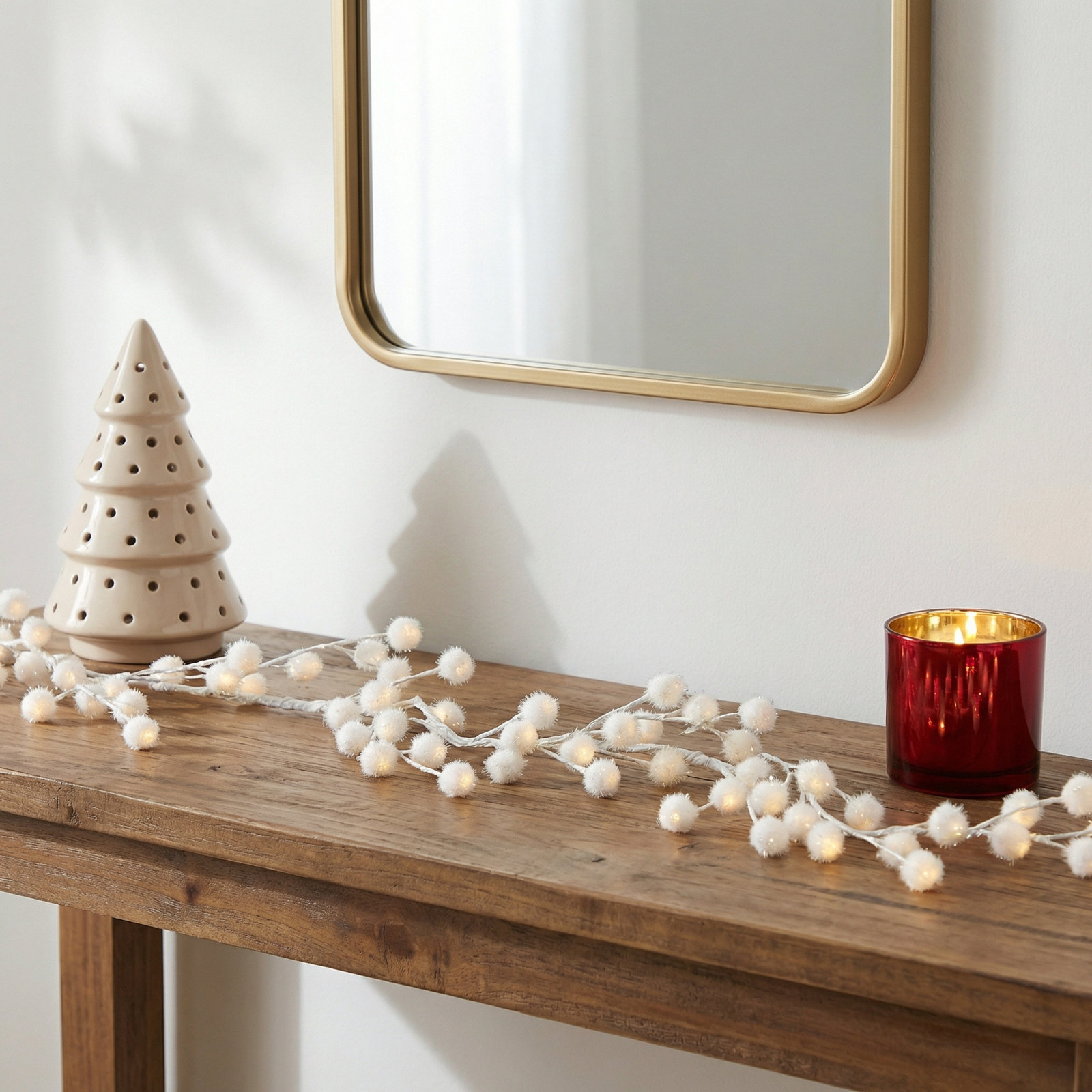 72'' in. Lighted Faux Garland