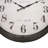 30" Large Oversized Round Brown Wall Clock for Transitional Home Decor