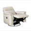 Mobilier de salon pivotant en cuir de luxe luxueux avec fauteuil inclinable 1 pièce taupe-121071727