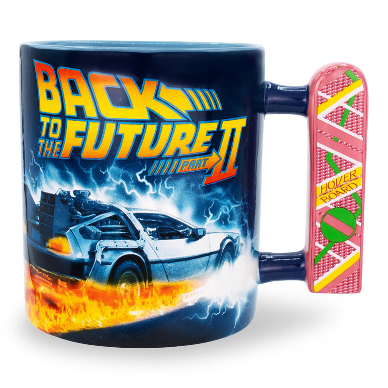 Tasse en céramique à 2 poignées sculptées Back To The Futur | Peut contenir 20 onces