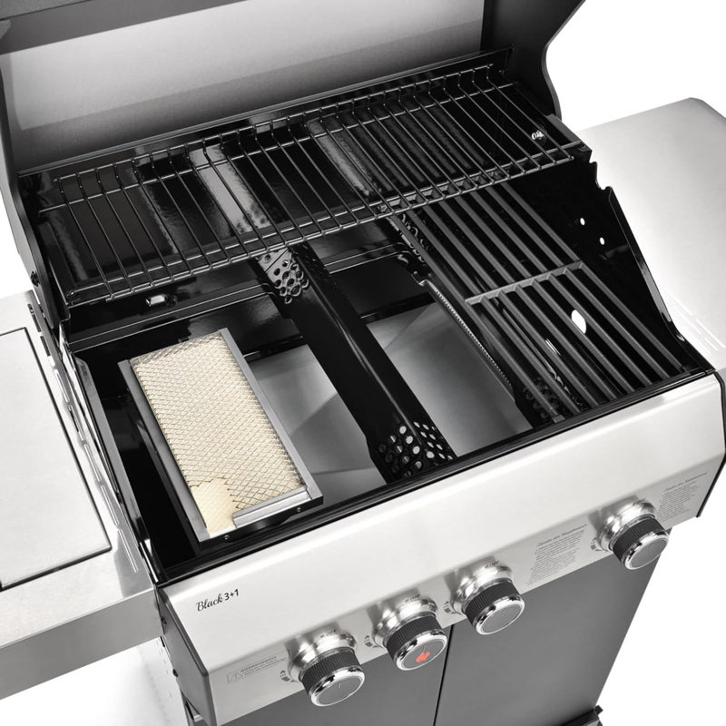 COSMOGRILL 3 - Burner Freestanding 49476.05 BTU BTU Gas Grill with Side Burner and Cabinet