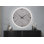 Horloge murale, ronde, 30 po, grande horloge murale, grise, contemporaine, moderne