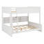 Lit superposé avec armoires de rangement et ports USB-1294896294