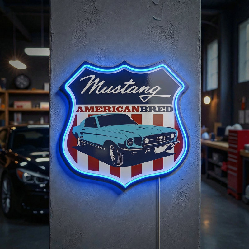 Enseigne Mustang American Breed - Breed