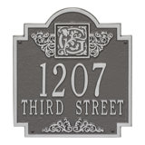 Monogram 2-Line Wall Address Plaque