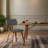 Decklen Mid-century Armless Dining Chair in Polyester Upholstery-390297500-281003786