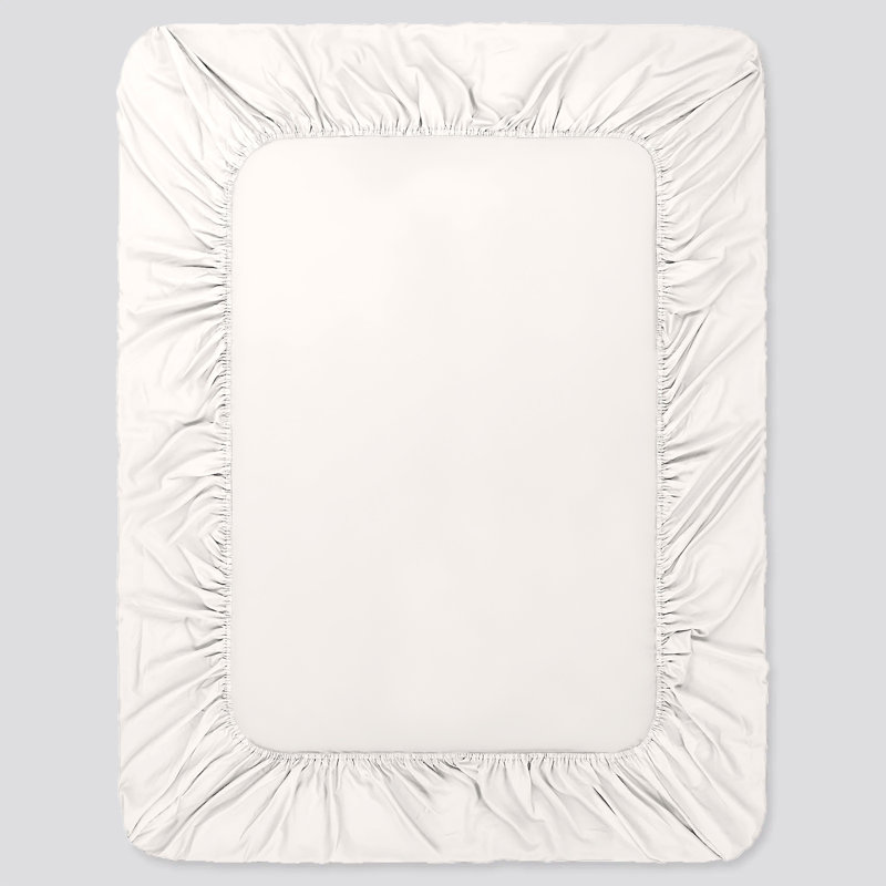 Javiyon Flannel Brushed Fitted Sheet, White, Double