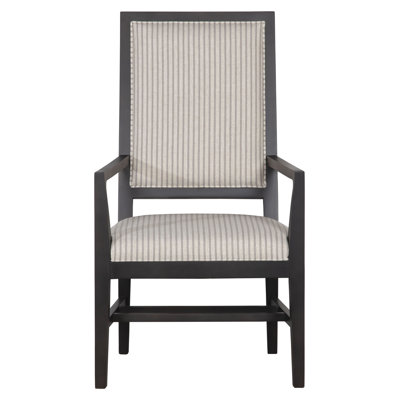 Matthews Upholstered Arm Chair in Ivory/Gray