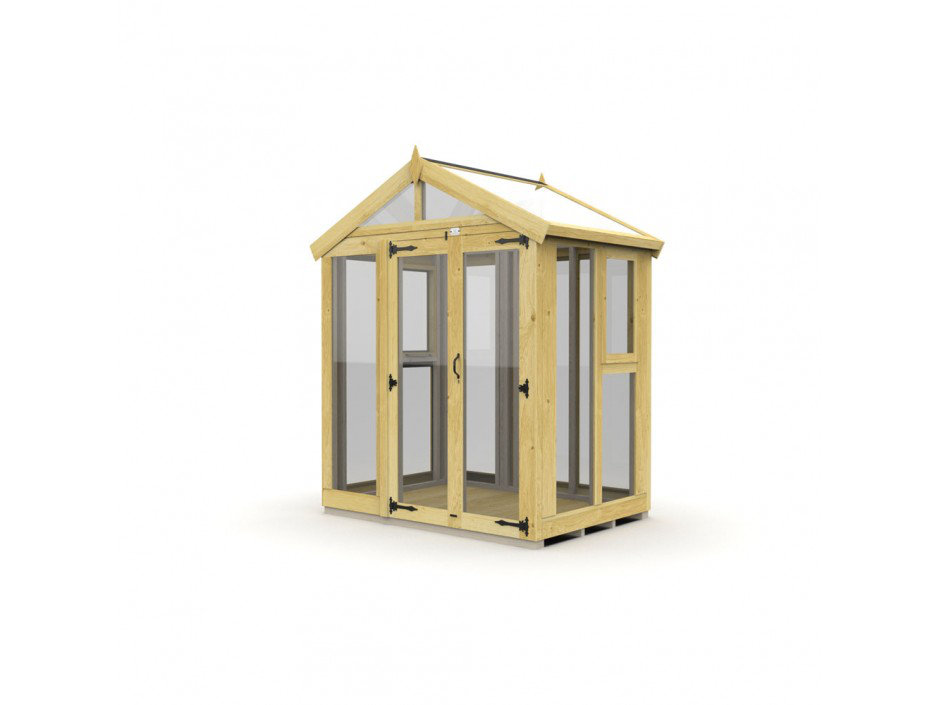 6x4 Glass Green House