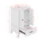 Meuble-lavabo de 20 po avec lavabo en céramique, armoire de rangement avec portes et tiroir