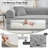 Boneless 80.7" Corduroy Sleeper Sofa Modular Sofa Bed Compression Foam Couch Bed With 2 Pillows - No Assembly Required-1269532578