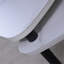 Table basse gigogne 37,4 pouces avec plateau en pierre frittée rotatif, blanc et noir mat