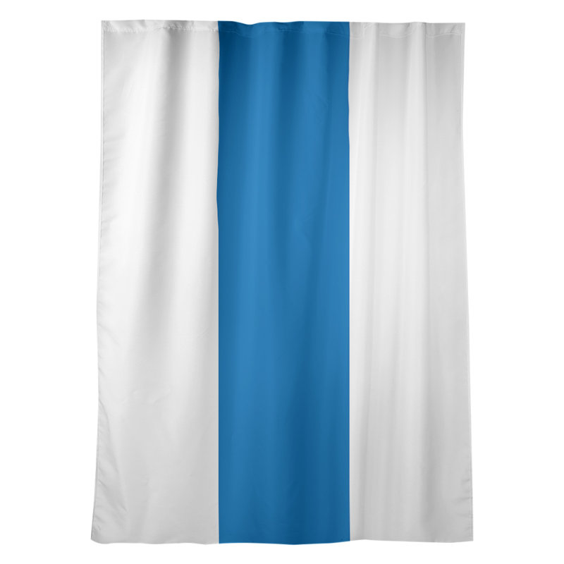 Striped Room Darkening Rod Pocket Single Curtain Panel, Pittsburgh Baseball White/Blue