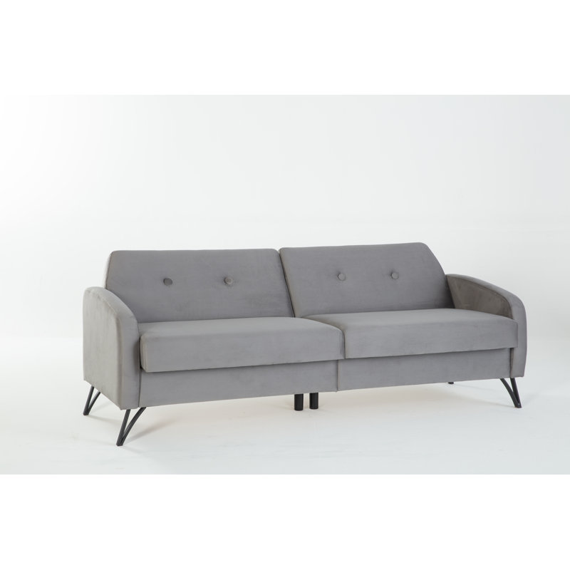 Juniper In A Box Sleeper, Gray Microfiber/Microsuede