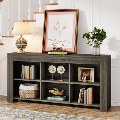 63-Inch Long Wood Console Table