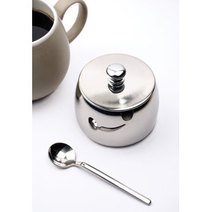 Vintage tea kettle in matte platinum gray enamel by Michael Graves for  Alessi, Italy